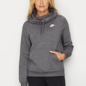 NIKE funnel neck fleece hoodie